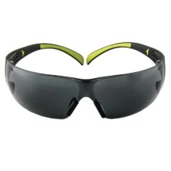 3M Black/Neon Green Safety Eyewear With Gray Anti-Fog Lenses