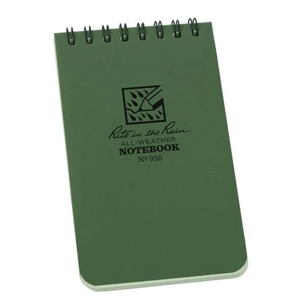 Rite In The Rain 3 X 5-Inch Green Spiral Notebook 6 Rite In The Rain 3 X 5-Inch Green Spiral Notebook - Image 4