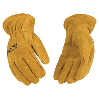 Men's Large Gold Suede Cowhide Leather Driver Glove 3 Men's Large Gold Suede Cowhide Leather Driver Glove