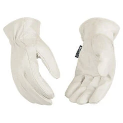Women's Small White Pearl Premium Grain Goatskin Driver Glove