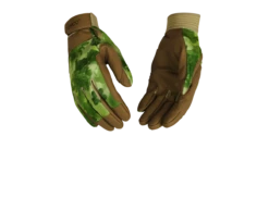 KincoPro 2002w-M Gloves, Women's, M, Angled Wing Thumb, Hook-And-Loop Cuff, Synthetic Leather, Green/Tan