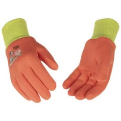 Kinco Kid's Farm Friends 830w-Ks Kid's Gloves, Ks, Straight Thumb, Elastic Knit Wrist Cuff, Cotton/Polyester Jersey