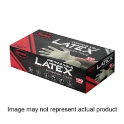 Boss Extra-Large White 5Mil Disposable Latex Glove 100-Count