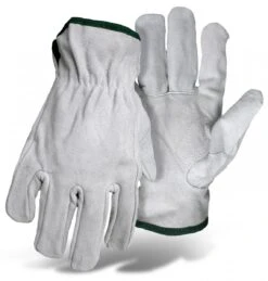 Boss Medium Gray Split Cowhide Leather Driver Glove