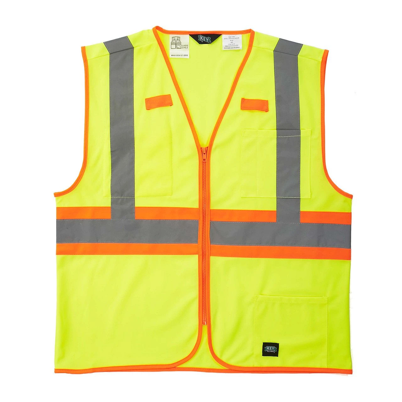 4X-Large High-Visibility Yellow ANSI II Class 2 Solid Safety Vest 8 4X-Large High-Visibility Yellow ANSI II Class 2 Solid Safety Vest - Image 6