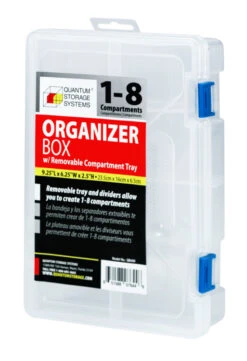 Quantum 1 To 8-Compartment Polypropylene Utility Box
