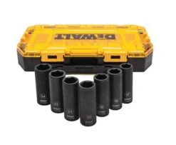 DeWALT 1/2-Inch Drive Deep Impact Metric Socket Set. 7-Piece