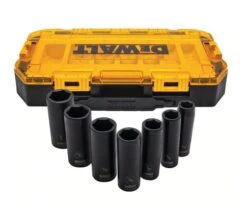 DeWALT 1/2-Inch Drive Deep Impact Socket Set, 7-Piece