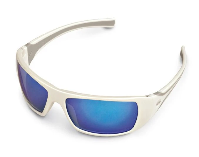 Stihl White Ice Glasses With Blue Mirror Lens 3 Stihl White Ice Glasses With Blue Mirror Lens