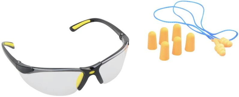 Safety Glasses And Earplug Combo Pack 3 Safety Glasses And Earplug Combo Pack
