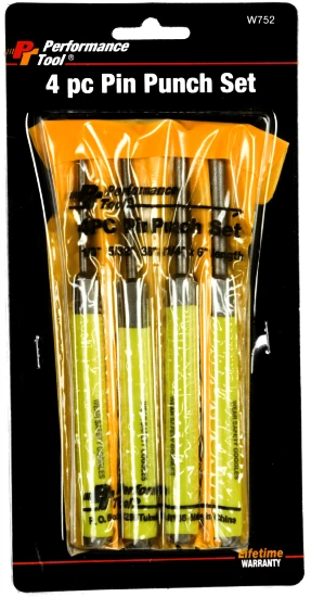 Pin Punch Set 4-Piece 3 Pin Punch Set 4-Piece