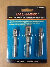 3-Piece Power Extension Bar Set
