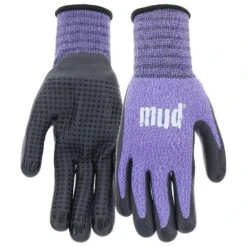 Ladies Small/Extra Small Violet Premium Nitrile Mud Glove