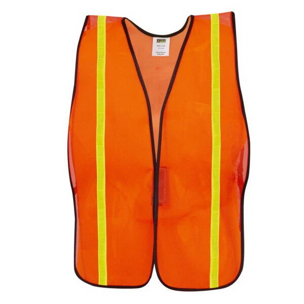 High-Visibility Lime Polyester Safety Vest 4 High-Visibility Lime Polyester Safety Vest - Image 2