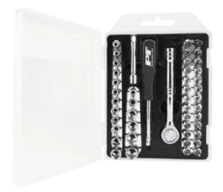 1/4-Inch Drive Socket And Bit Socket Set, 47-Piece