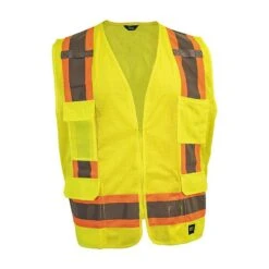 2X-Large Hi-Vis Yellow Ansi Class 2 Mesh Multi-Purpose Vest -Hand Tools Sale 2780351A