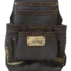 Ox Pro 10-Pocket Oil-Tanned Leather Tool/Fastener Pouch