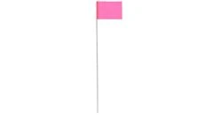 2-1/2 X 3-1/2-Inch Red PVC Stake Flags, 10-Pack