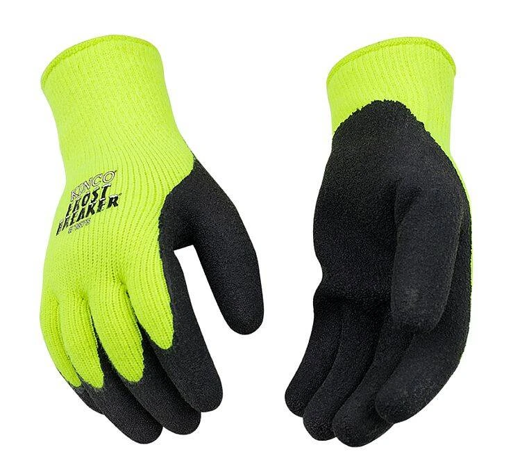 Large Hi-Vis Frost Breaker® Thermal Knit Shell And Latex Coated Palm Glove 3 Large Hi-Vis Frost Breaker® Thermal Knit Shell And Latex Coated Palm Glove