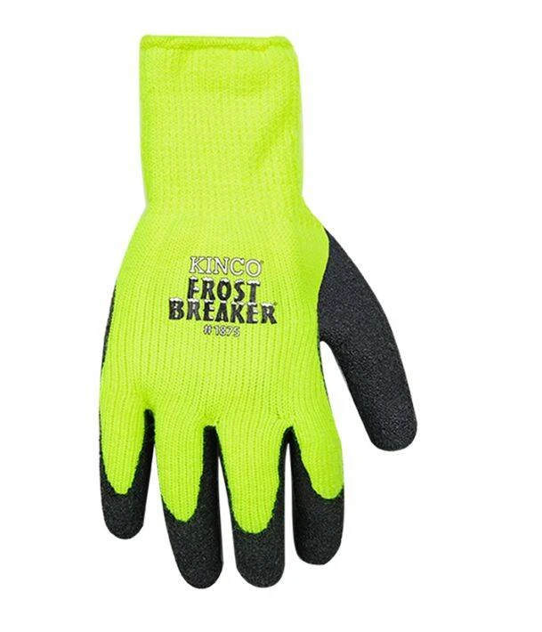 Large Hi-Vis Frost Breaker® Thermal Knit Shell And Latex Coated Palm Glove 4 Large Hi-Vis Frost Breaker® Thermal Knit Shell And Latex Coated Palm Glove - Image 2
