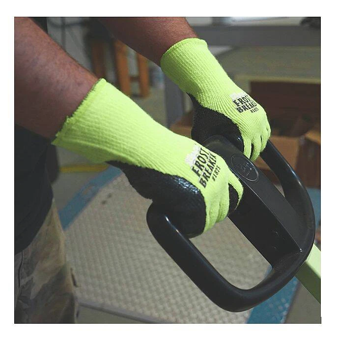 Large Hi-Vis Frost Breaker® Thermal Knit Shell And Latex Coated Palm Glove 6 Large Hi-Vis Frost Breaker® Thermal Knit Shell And Latex Coated Palm Glove - Image 4