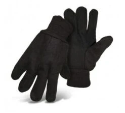 Boss Large Brown Jersey Glove With Dotted Palm