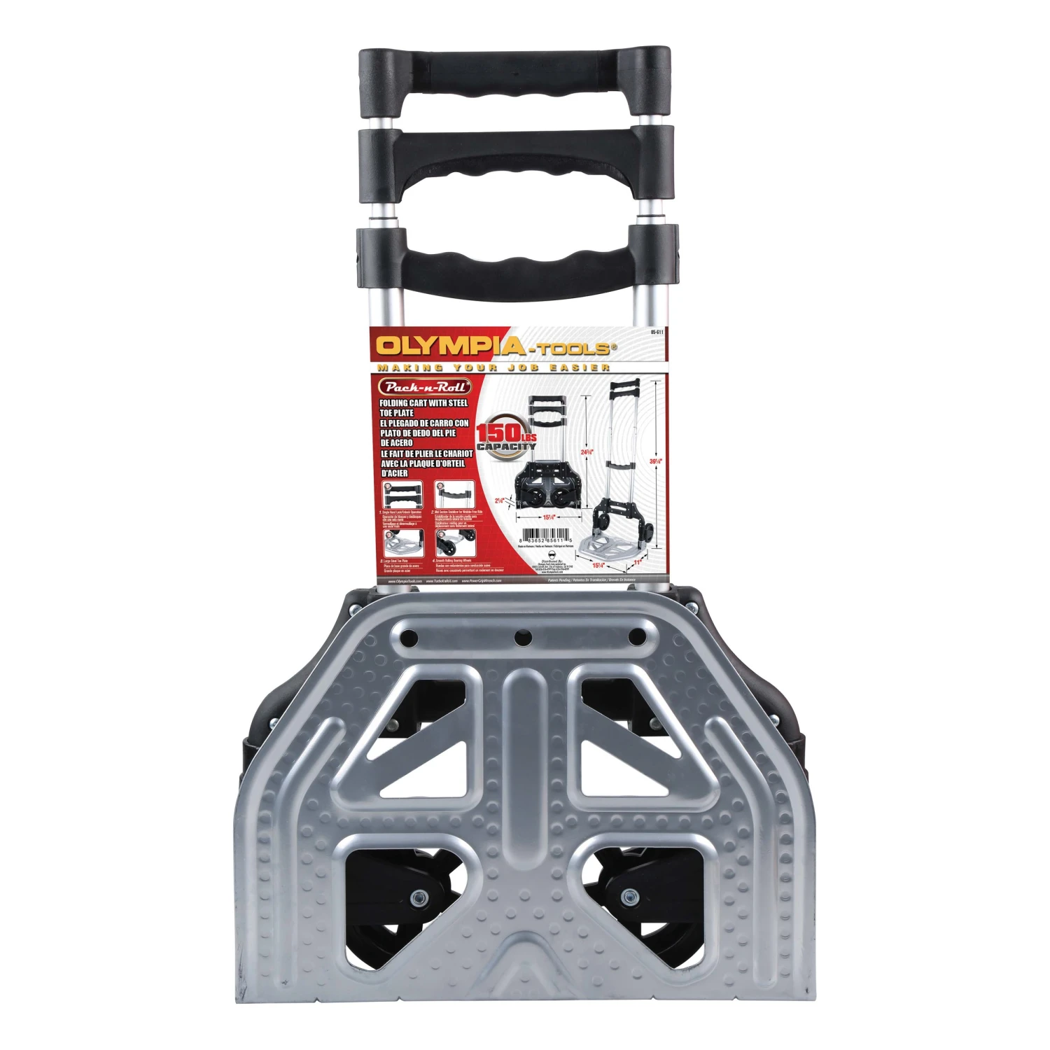 Pack-N-Roll Folding Cart With Steel Toe Plate 3 Pack-N-Roll Folding Cart With Steel Toe Plate