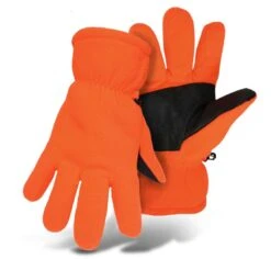 Boss Large Blaze Orange Sure Grip Fleece Glove