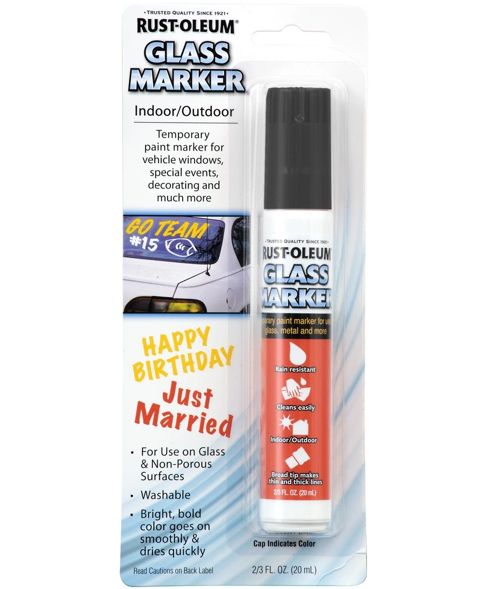 Rust-Oleum Black Glass Paint Marker 3 Rust-Oleum Black Glass Paint Marker