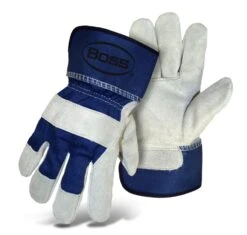 Boss Women's Large Blue/Gray Heavy Duty Glove