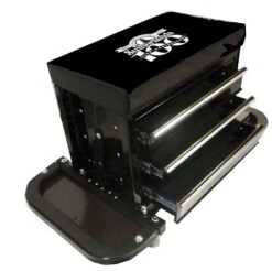 KING 3-Drawer Metal Cabinet Stool With Swivel Casters