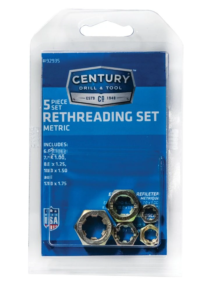 5-Piece Metric Re-Threading Die Set 5 5-Piece Metric Re-Threading Die Set - Image 3