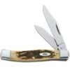 Amber Bone Chrome Vanadium Texas Jack Knife