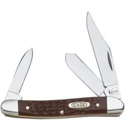 Brown Synthetic Medium Stockman Knife