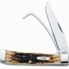 Amber Jigged Bone Equestrian's Knife -Hand Tools Sale 728923