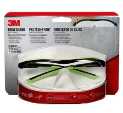 3M Neon Green/Black Sport Inspired Performance Safety Eyewear With Clear Lens