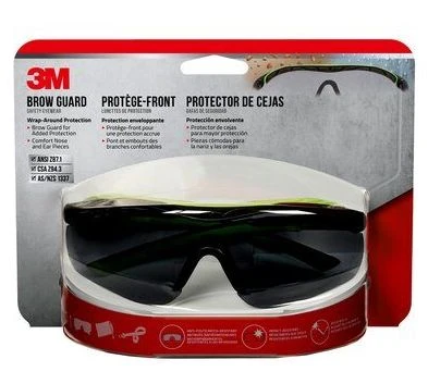 3M Neon Green/Black Sport Inspired Performance Safety Eyewear With Gray Lens 4 3M Neon Green/Black Sport Inspired Performance Safety Eyewear With Gray Lens - Image 2