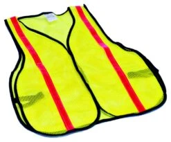 One-Size, Lime Yellow, Polyester, High Visibility Safety Vest