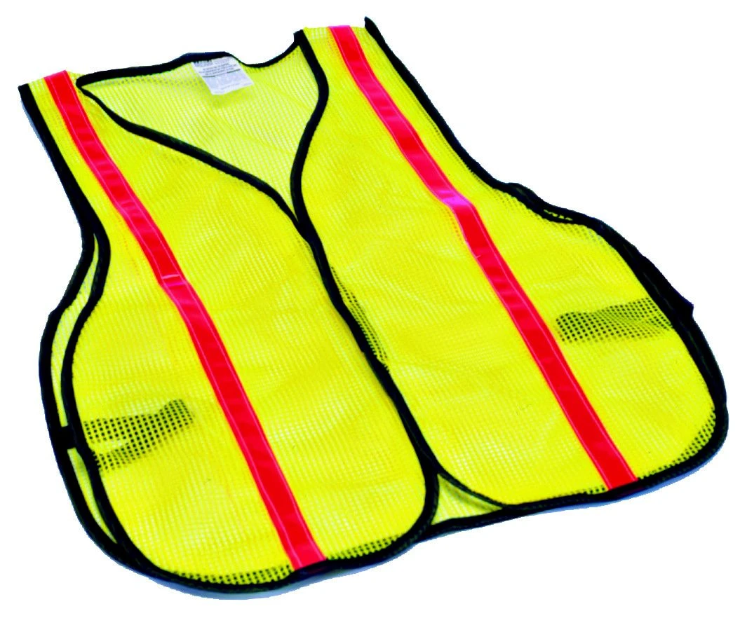 One-Size, Lime Yellow, Polyester, High Visibility Safety Vest 3 One-Size, Lime Yellow, Polyester, High Visibility Safety Vest