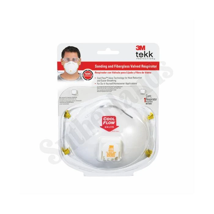 3M White Valved Sanding And Fiberglass Respirator 3 3M White Valved Sanding And Fiberglass Respirator