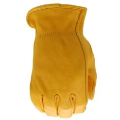 Boss Premium Deerskin Grain Leather Gloves With Gunn Cut Pattern In Size Large