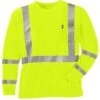 4x-Large High-Visibility Yellow Waffle Long-Sleeve T-Shirt