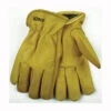 Men's Medium Gold Cowhide Leather Driver Heatkeep Glove