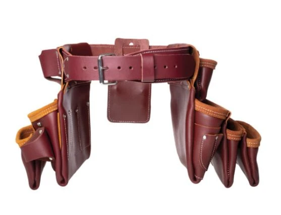 Large Leather 7-Pouch Framer Set Tool Belt 3 Large Leather 7-Pouch Framer Set Tool Belt