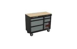 41-Inch 6-Drawer Mobile Workstation With Solid Wood Top -Hand Tools Sale 964