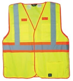 2x-Large High-Visibility Yellow ANSI Class 2 Break-A-Way Solid Vest -Hand Tools Sale 99.39 1