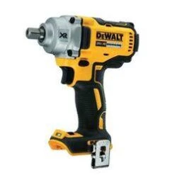DeWALT Impact Wrench, 20 V Battery, Lithium-Ion Battery, 1/2 In Drive, Square Drive